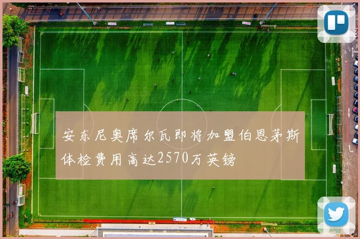安东尼奥席尔瓦即将加盟伯恩茅斯体检费用高达2570万英镑